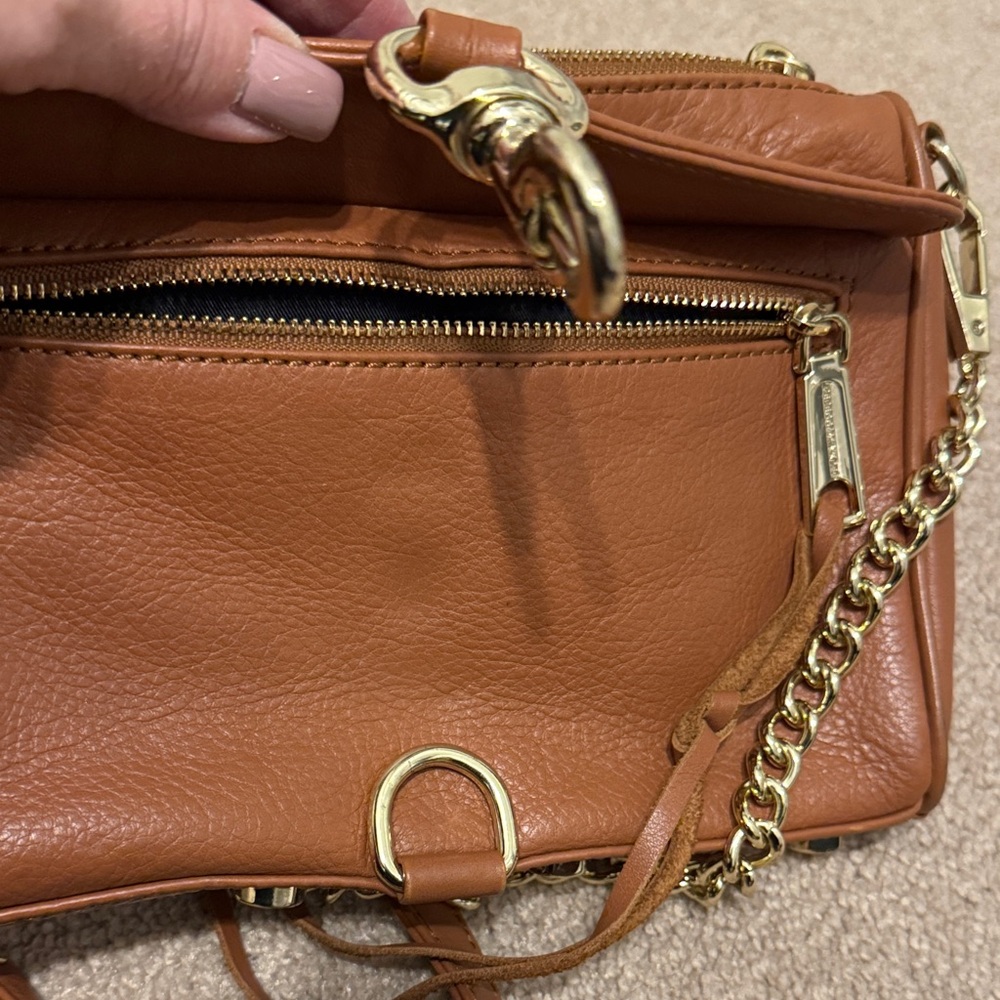 Rebecca Minkoff Brown Leather Crossbody Bag - Picture 4 of 5